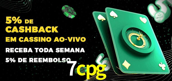 Promoções do cassino ao Vivo 7cpg